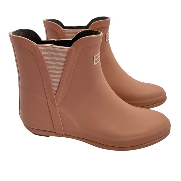 London Fog Piccadilly Pink Blush Rain Boots Size 8 - Picture 2 of 14